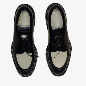 Vintage Miniature Salesman Sample Lace Up Oxford Two Tone Plastic Dress Shoes